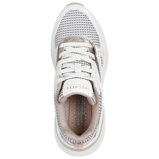 Skechers Two Tone Mesh Metallic Overlay